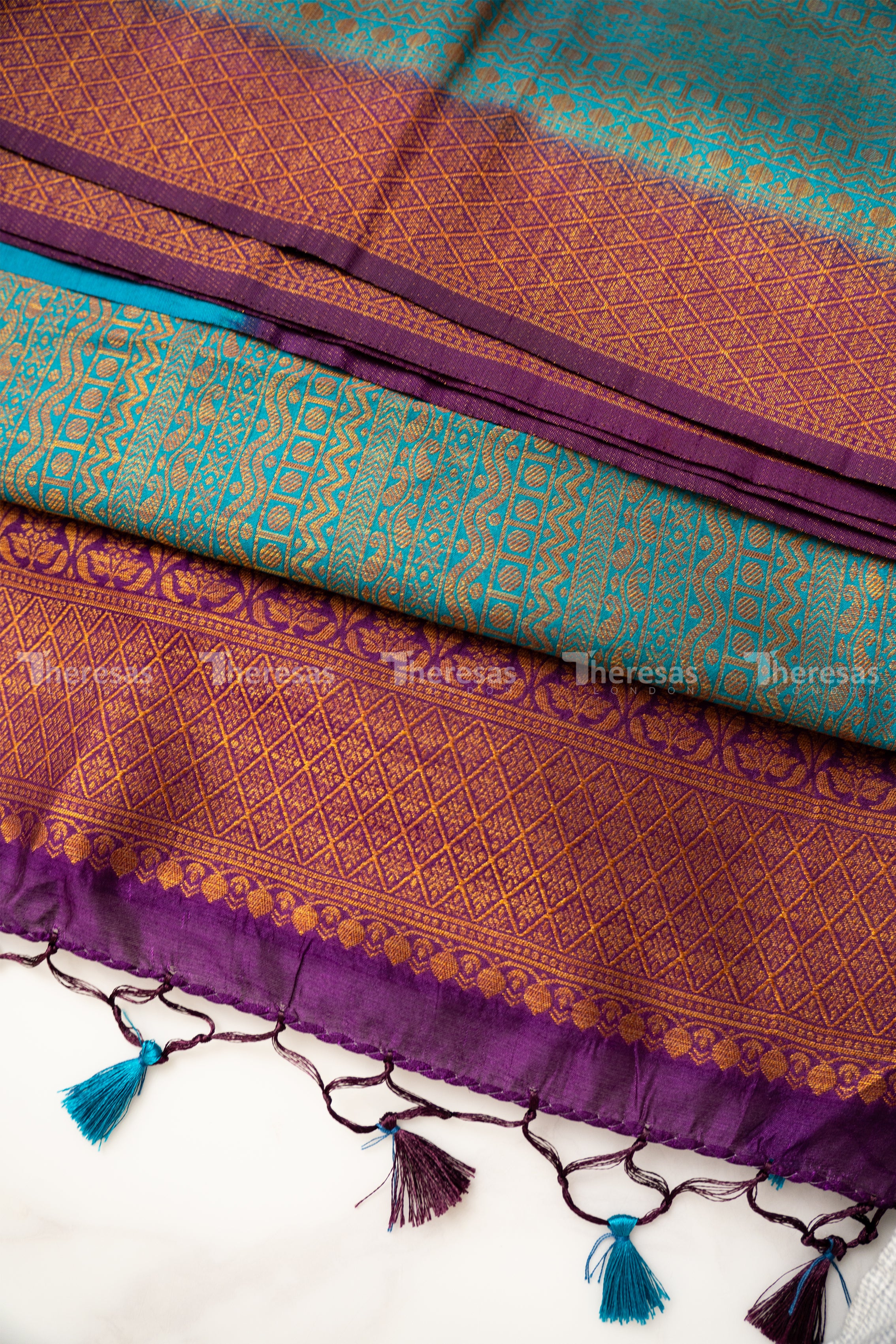 Semi Jute Banarasi Saree (10025)