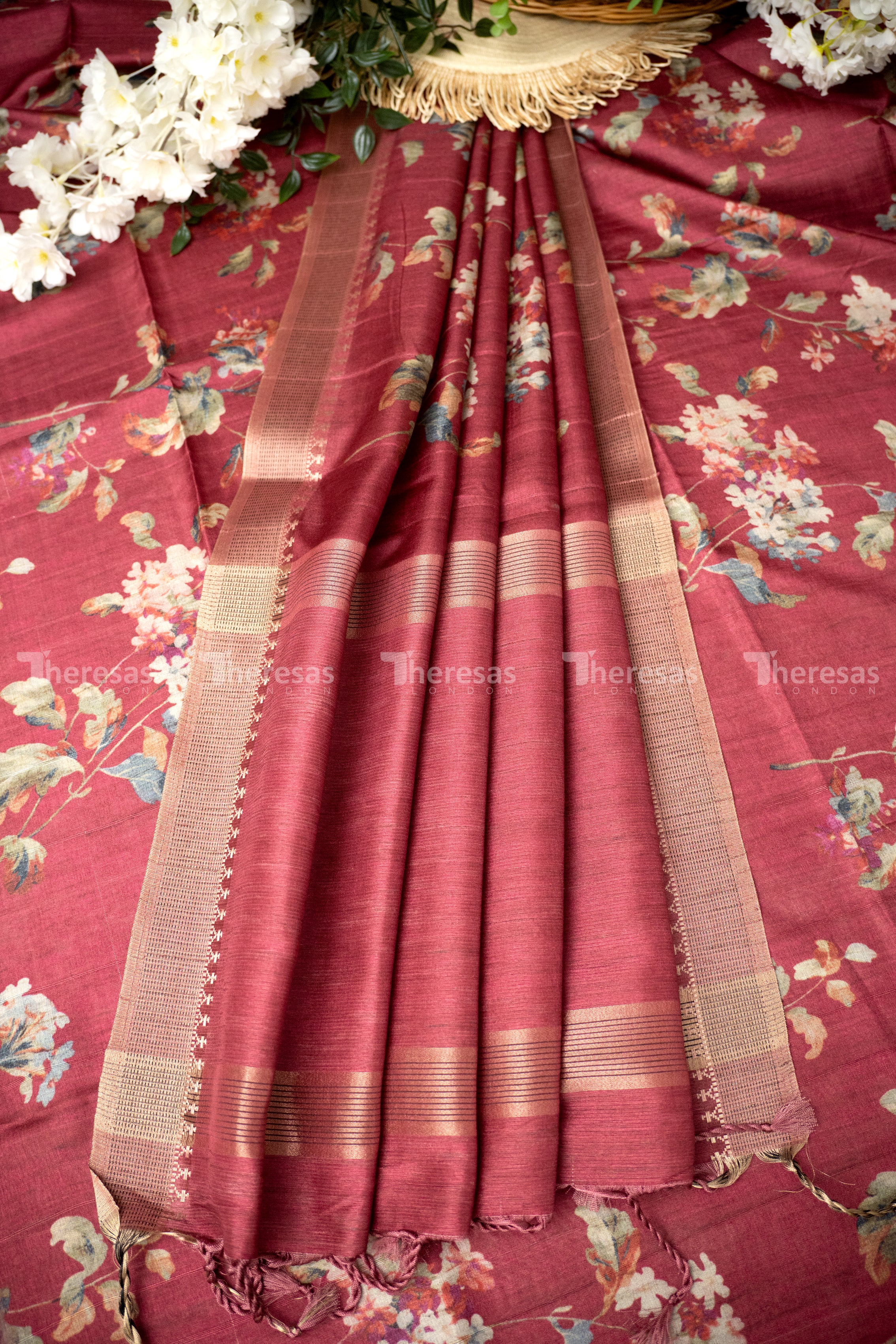 Semi Tussar Saree (12012)