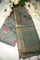 Semi Tussar Saree (12012)