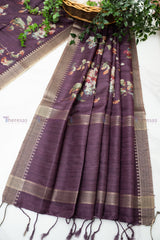 Semi Tussar Saree with Blouse (13001)