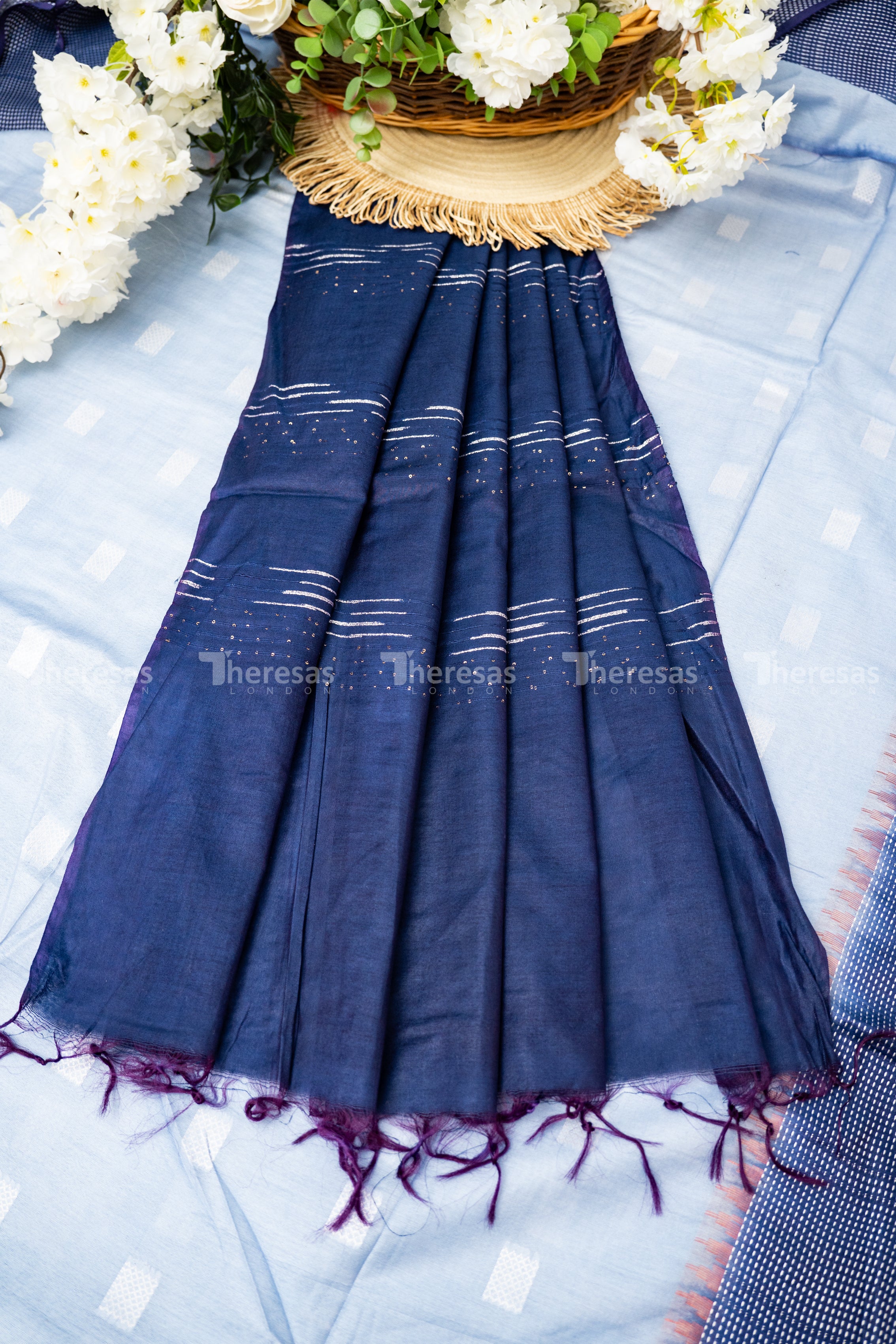 Semi Tussar Saree with Blouse (13004)