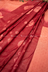 Semi Chanderi Saree with Blouse (13010)