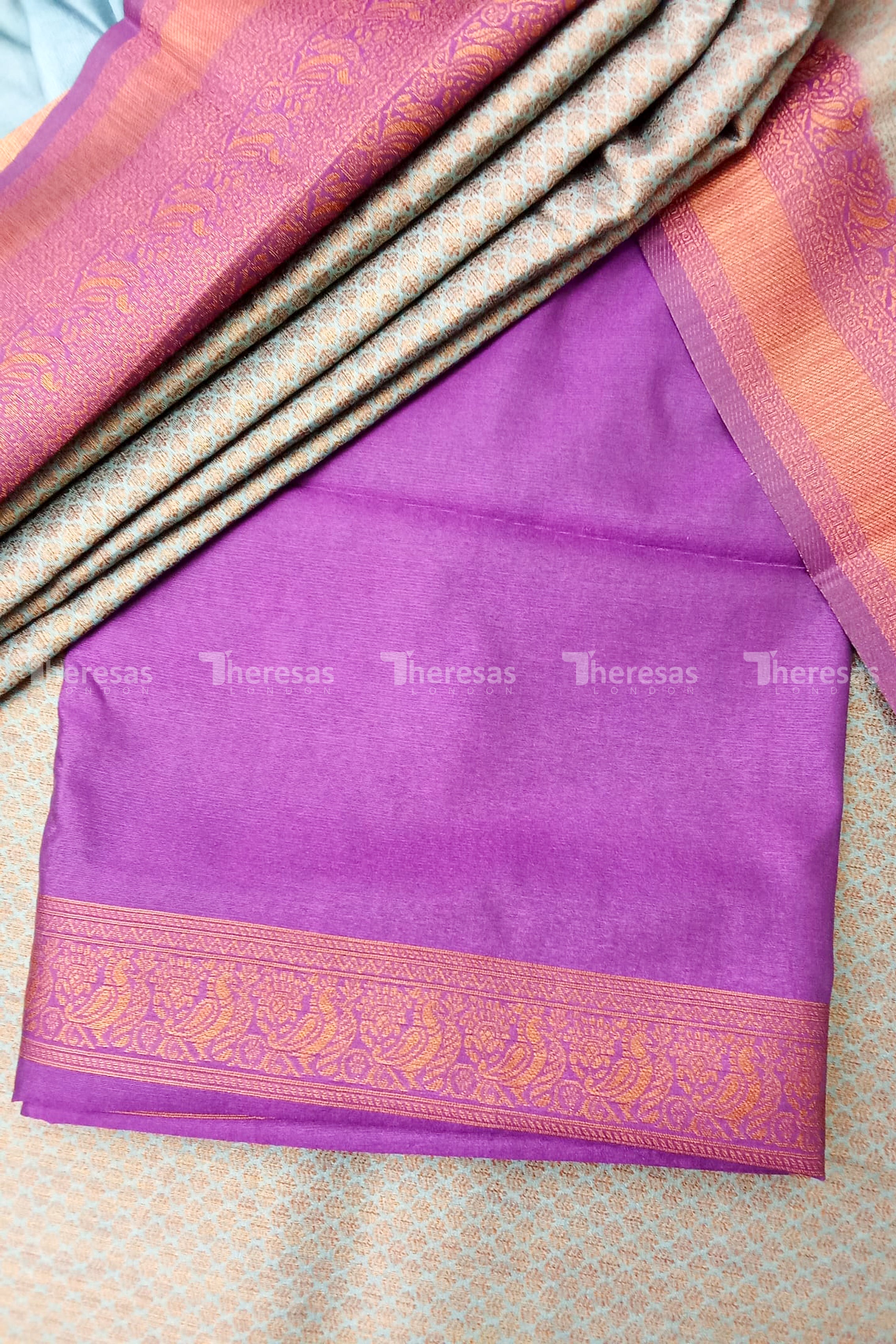 Semi Jute Banarasi Saree (10024)