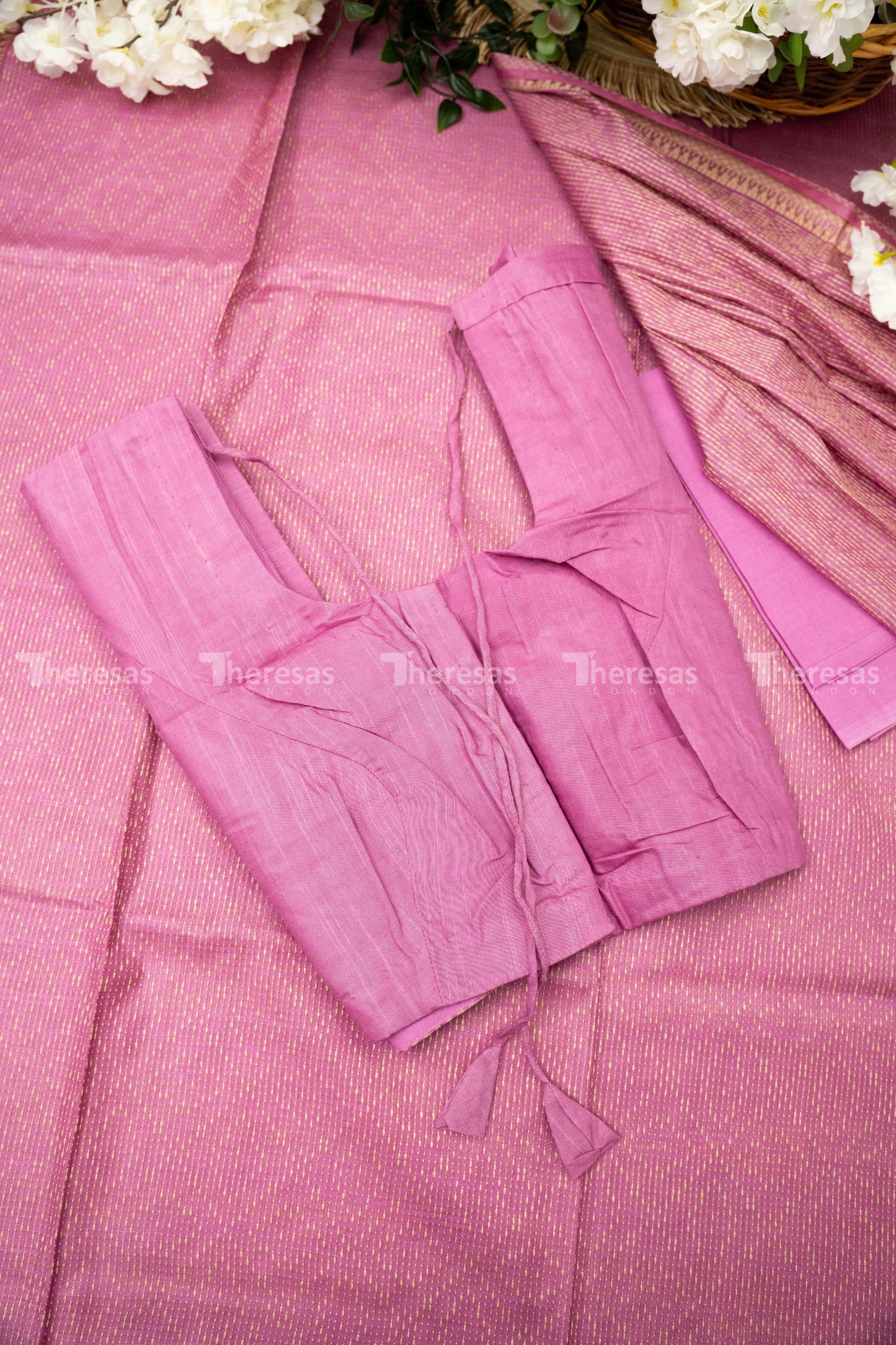 Semi Tussar Saree with Blouse (13006)