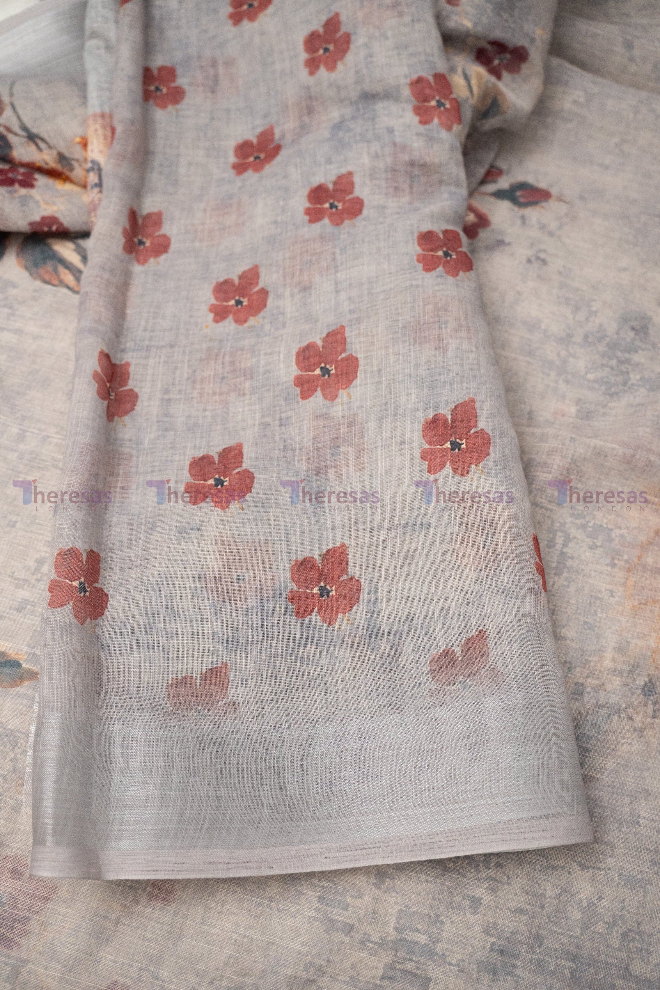 Pure Linen Saree (12005)