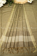 Semi Tussar Saree with Blouse (13006)