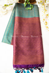 Semi Jute Banarasi Saree (10025)